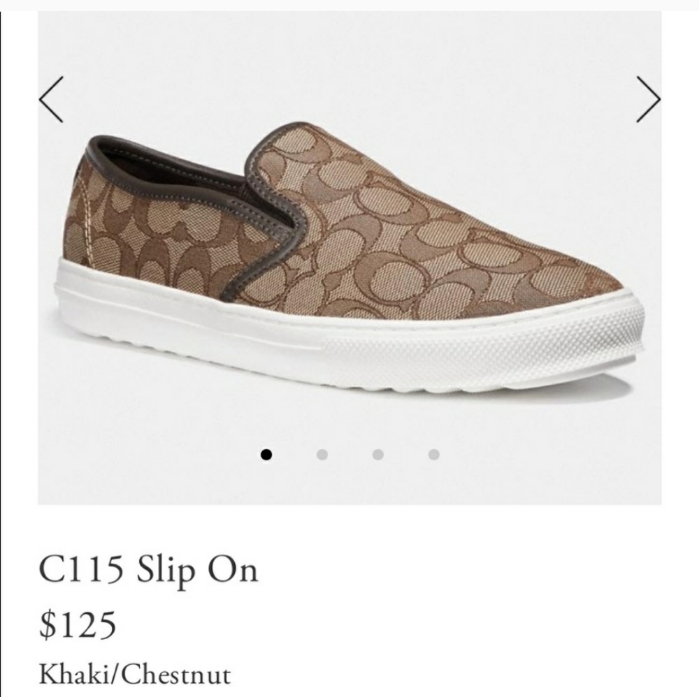 NWT Coach C115 Slip On